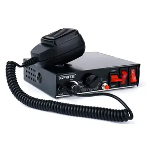 Xprite 200 Watt 8 Tones Emergency Warning Siren PA System Kit w/Handheld Microphone & Light Control Switches (Speaker Not Included)