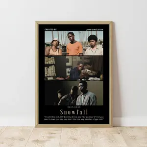 Snowfall | Franklin Saint Digital Luxury POSTER UNFRAMED | Retro Wall Art Home Decor | Damson Idris Print | Tv Series | Tv Show | Gift Idea