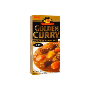 S&B Golden Curry Hot Japanese Curry Roux 92g - Authentic Japanese Flavor, Easy Meal Prep