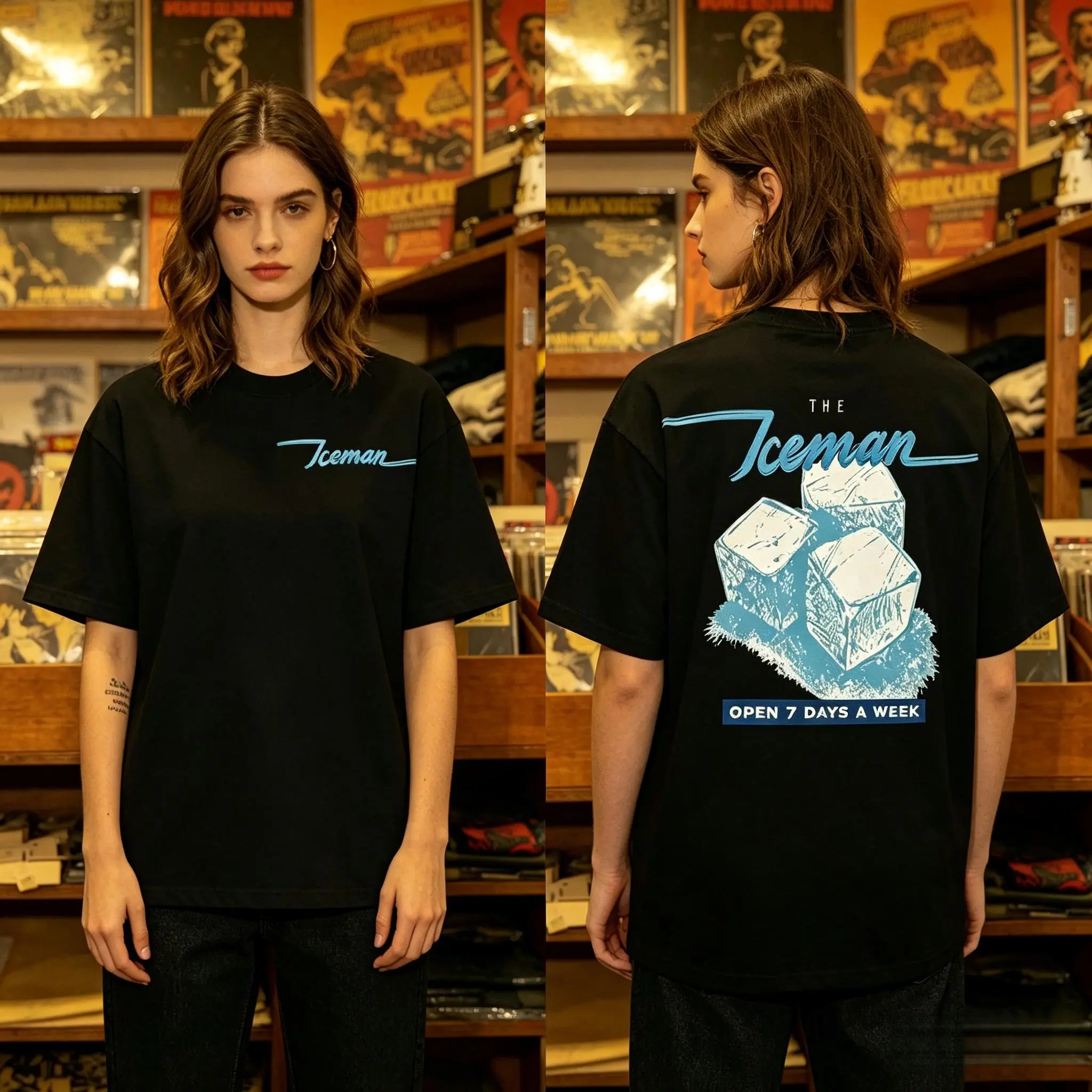 Stay Cold The Iceman Vintage Tee Premium Boxy Fit Streetwear 90s