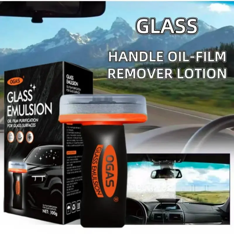 Pro Strength All-in-One Auto Glass Paste Grease Remover and Water Repellent oil  film  cleaner