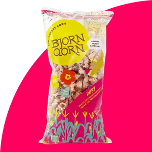 BjornQorn Ruby 12-Pack (3oz) Hibiscus Popcorn
