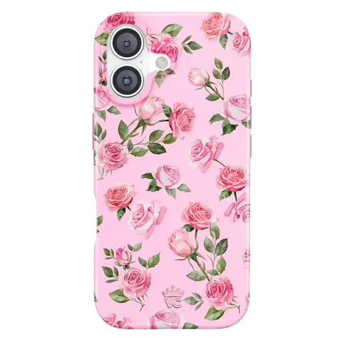 Velvet Caviar Baby Pink Roses Magnetic Polycarbonate iPhone Case - Cute, Trendy Protective Smartphone Accessory for Women, Drop-Tested Shockproof Cover