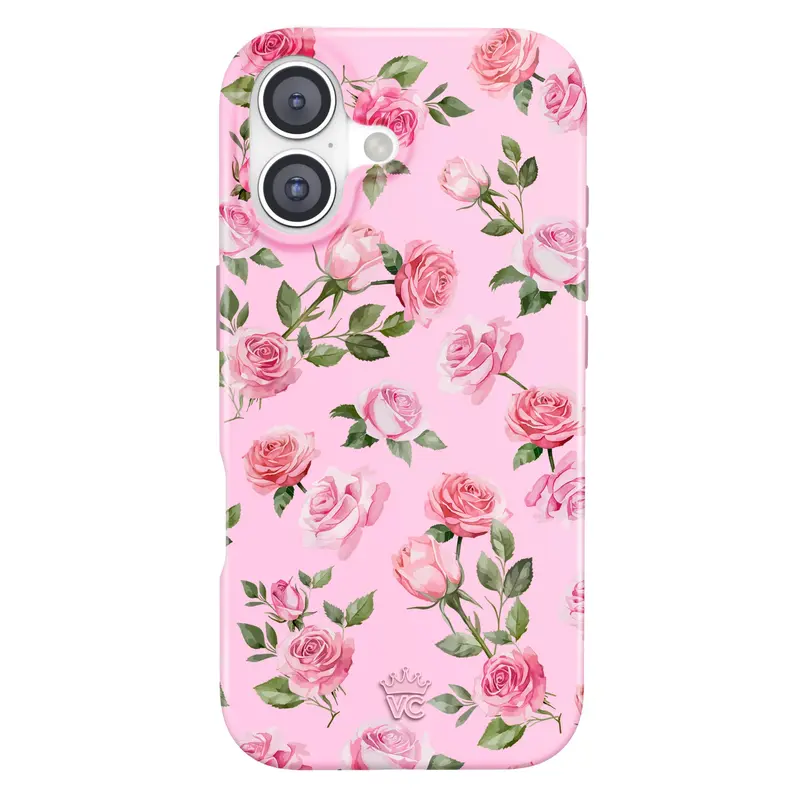 Velvet Caviar Baby Pink Roses Magnetic Polycarbonate iPhone Case - Cute, Trendy Protective Smartphone Accessory for Women, Drop-Tested Shockproof Cover