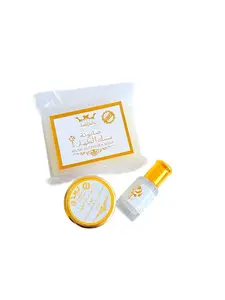 Musc Al Tahara Kit - Original - Alcohol-Free Concentrated Perfume Oil, Perfumed Cream, & Soap Set - Pure White Musk Scent - Ideal for Hygiene & Spiritual Purposes