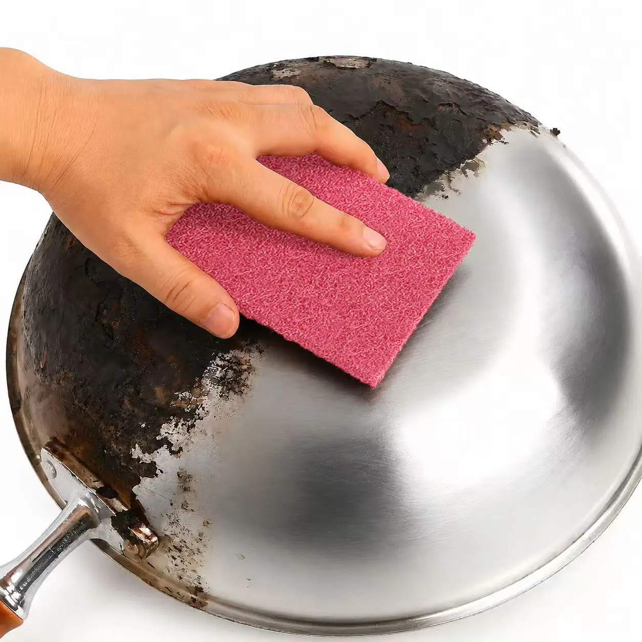 Heavy Duty Cleaning Scouring Pad - Cut-to-Size Reusable Kitchen Scrubber for Pots, Pans, Stovetops Cleaning cloth