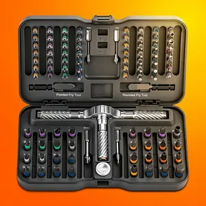 Hand Tool Screwdriver Set, Magnetic Screwdrivers Group, S2 Steel Bits, DIY Flexible Shaft, Suitable for Furniture Assembly, Precision Electrical Repair