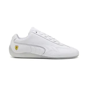 PUMA Mens Scuderia Ferrari Speedcat Miami White Lace Up Sneakers Shoes Casual - White
