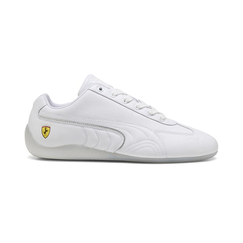 PUMA Mens Scuderia Ferrari Speedcat Miami White Lace Up Sneakers Shoes Casual - White