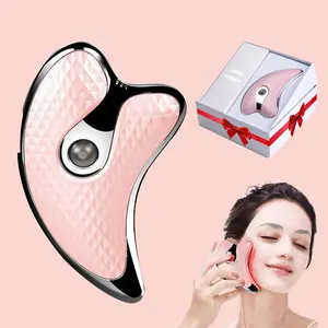 Electric Gua Sha Massager, 1 Box Electric Scraping Tool for Facial Massage with Heating Plate, Neck & Face Massager, Lifting & Tightening Beauty Instrument