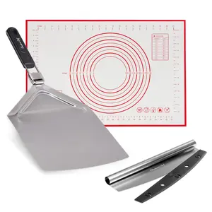 Checkered Chef Pizza Peel Extra Large Pizza Paddle Stainless Steel With Folding Handle