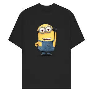 Yellow Cartoon Character Oversized Graphic Tee Funny Casual Streetwear Shirt Unisex #CartoonStyle #OversizedTee #Streetwear