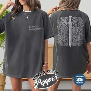 Comfort Colors Throne Of Glass Shirt, You Do Not Yield You Do Not Falter Tee, Sarah J Maas Shirt, Fireheart Women Tee, Bookish Shirt Fabric Fit