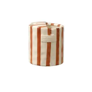European Vintage Striped Hand-Painted Glazed Ceramic Mug, Heat-Resistant Non-Slip, Dishwasher and Microwave Safe, For Hot or Cold Drinks, Holiday Gift for Friend & Family, Stylish Drinkware, Vintage Coffee Mugs