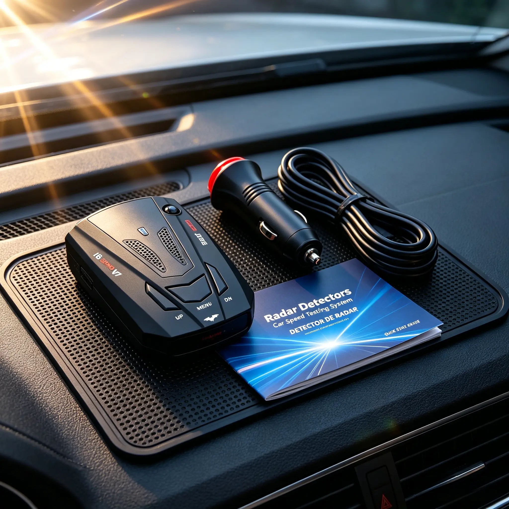 Avoid Traffic Hazards! V7 16 Band Car Radar Detector, Cigarette Lighter Powered, Highway Speed Trap Alert