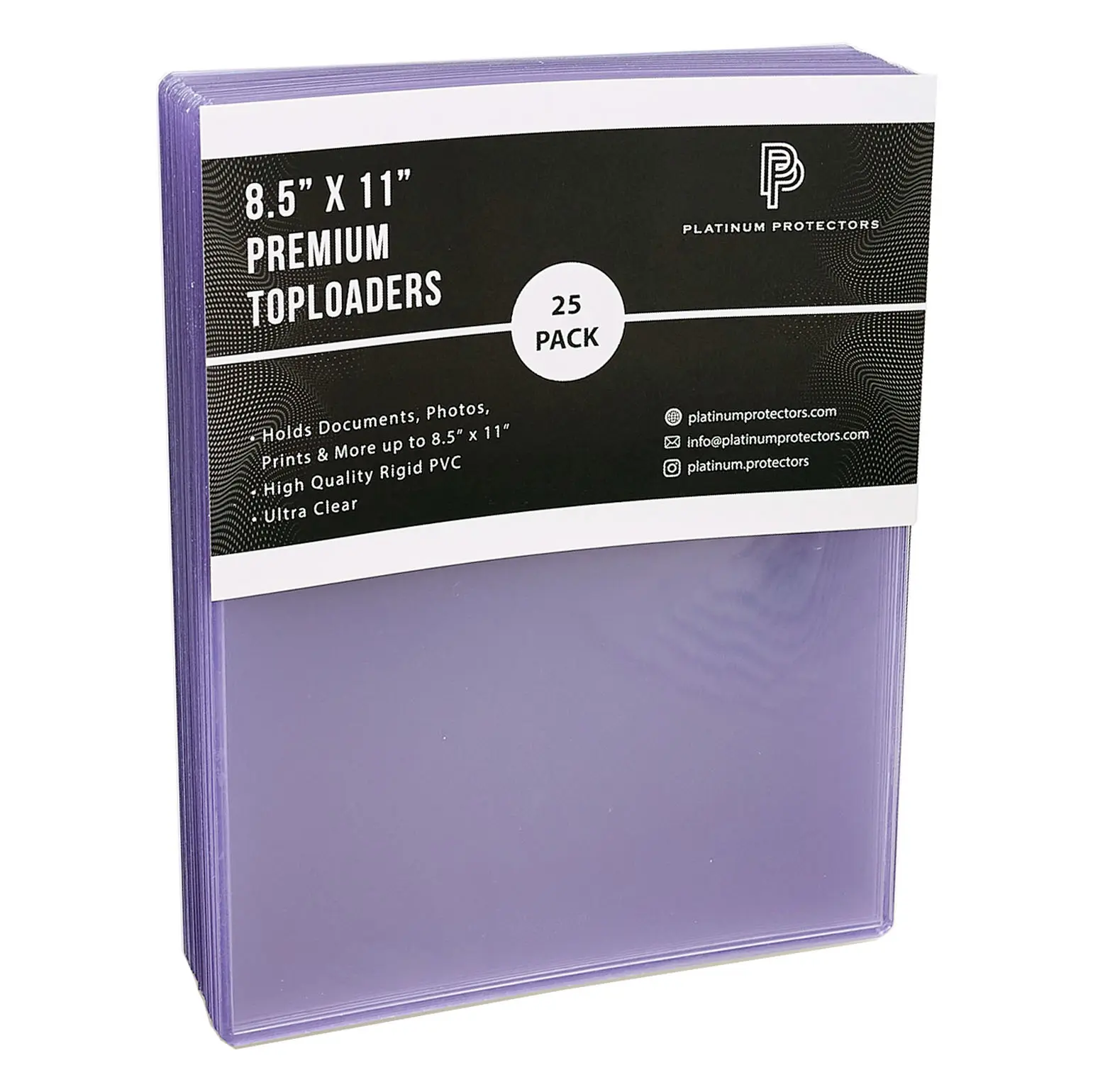 Platinum Protectors 8.5x11 Toploaders Premium Photo Plastic Rigid Holders Sleeves