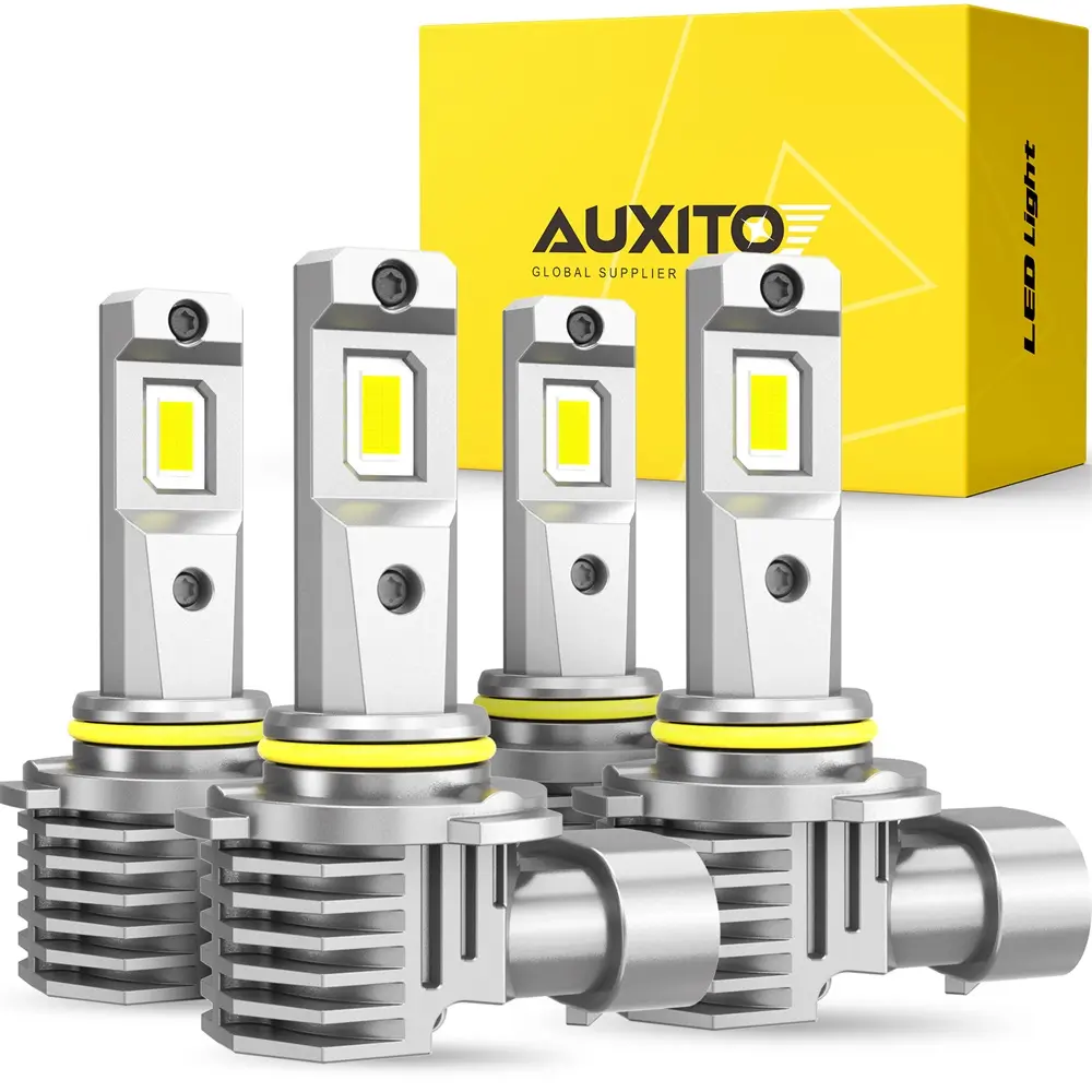 AUXITO 2004-2013 Honda Civic- 9005 High Beam+9006 Low Beam LED Headlight Bulbs, 30000LM 6500K Cool White, Plug and Play Replacement