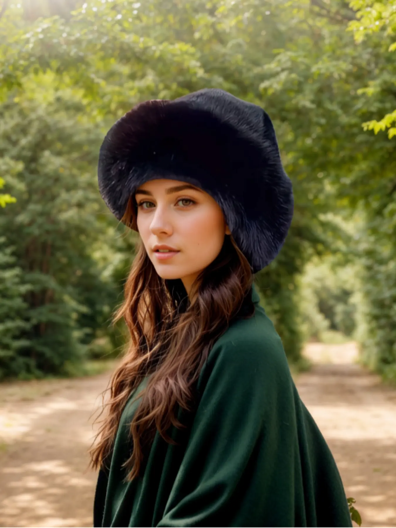 Luxurious Faux Fur Winter Hat, Thick Puffy Ear Flaps, Detachable Ears, Adjustable Elastic, Lightweight Warm, Colorful Hats for Cold Weather