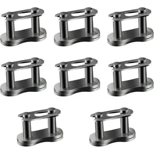 8 Pcs #35 Chain Master Link Bike Chain Connector for #35 Roller Chain Fits Bike Mini Bike Bicycle Karting Pit ATV Scooter