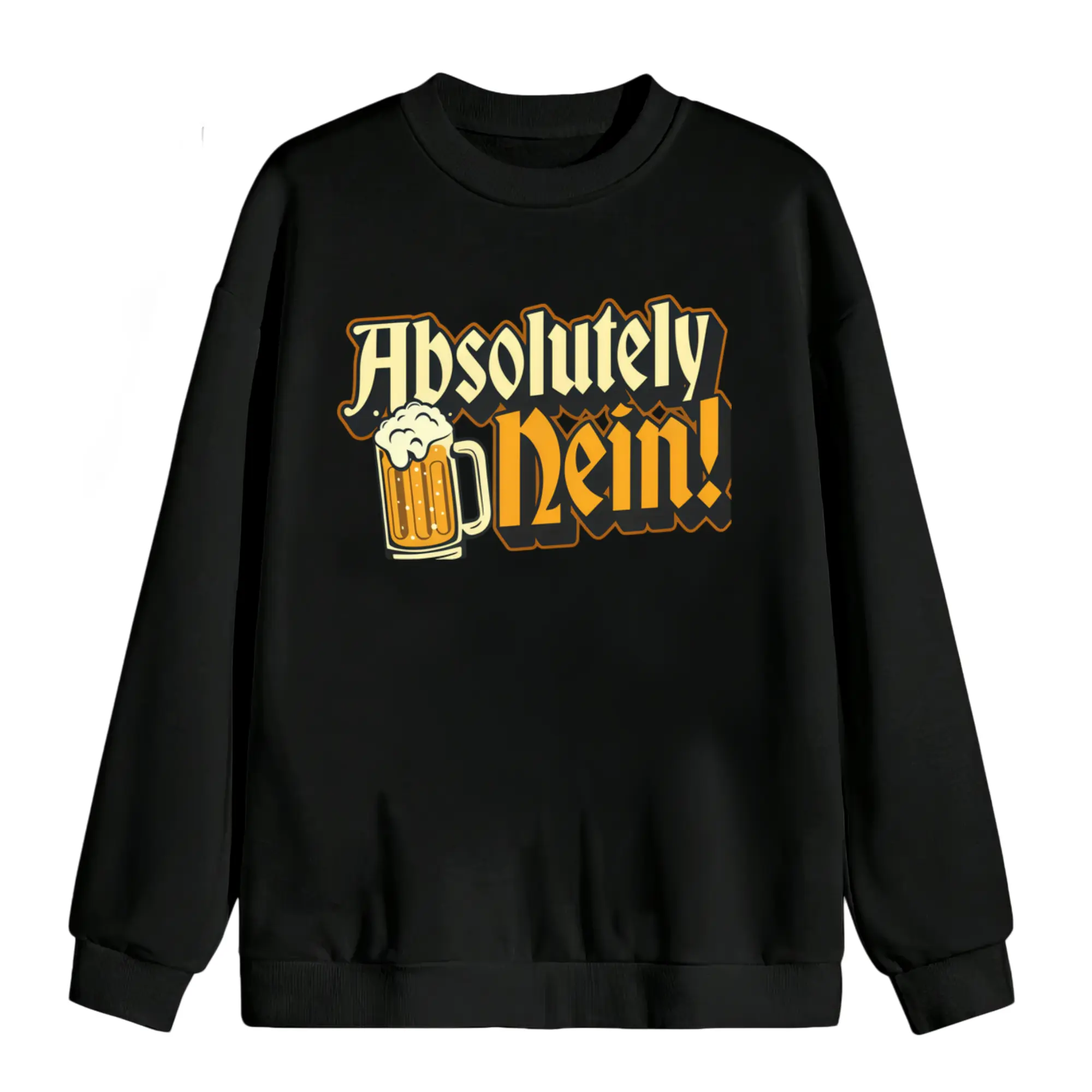 Vintage Long Sleeve Sweatshirt for Men – Funny German Pride Oktoberfest Beer Lover Graphic Tee