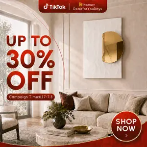 【DealsforYouDays】Homary 3D Geometric Design Gold Steel Rectangle Wall Art - Summervibes Artistic Print, Modern Homestyle Pre-Decorated Wall Decor, Living Room Decorations, Home Accessory