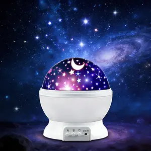 Galaxy Star Projector Night Light - 360° Rotating Starry Sky Lamp, USB Plug-In, Ideal for Bedroom Decor, Kids Room & Home Ambiance Enhancement outdoorfun