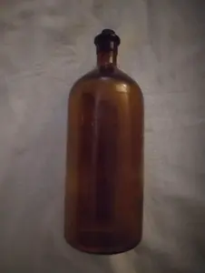 Vintage Brown Clorox Bottle