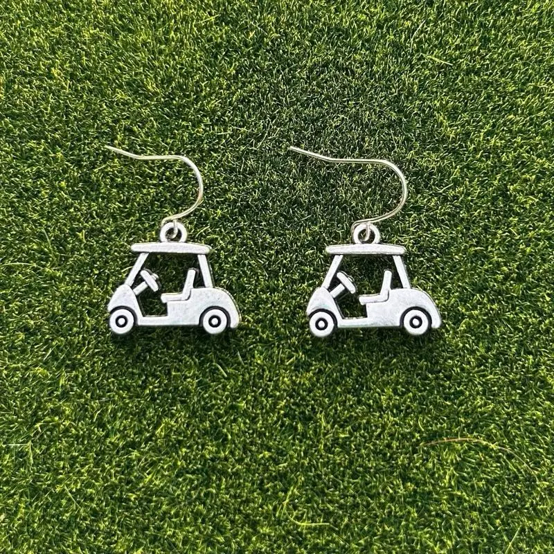 Golf Cart Nickel Free Dangle Earrings