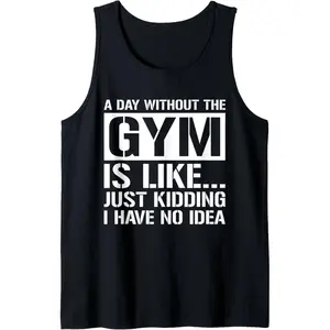 Unisex Lightweight Cotton Classic Tank Top - Funny Second Skin Breathable Gym Weight Lifting Apparel, Sports Gift Clothing