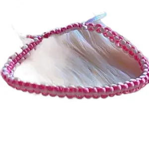 Minnelli Handmade Elite Bracelet Pink and White Beaded Bracelet for Elite Wearers