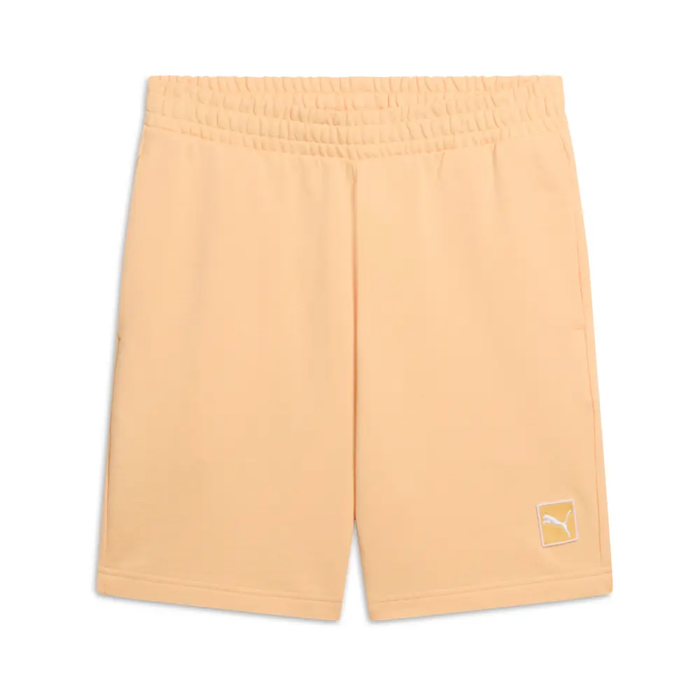 PUMA Mens Essentials Elevated 9 Inch Shorts Casual Bottoms Casual - Orange