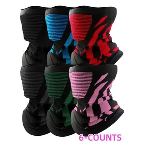 Unisex's Colorblock / Plain Face Mask, Breathable Comfortable Neck Gaiter, Outdoor Sports Face Cover for Cycling Skiing Climbing