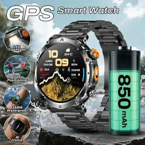 High Precision GPS Smartwatch, Supports 6 Satellite Navigation Systems, Wireless Calling, Ipx8(3ATM) Waterproof, 850mah Battery, Outdoor Fitness Tracker, Touchscreen Smart Watch, Waterproof Multifunctional Watch, Sports Smartwatches, Workout Watch