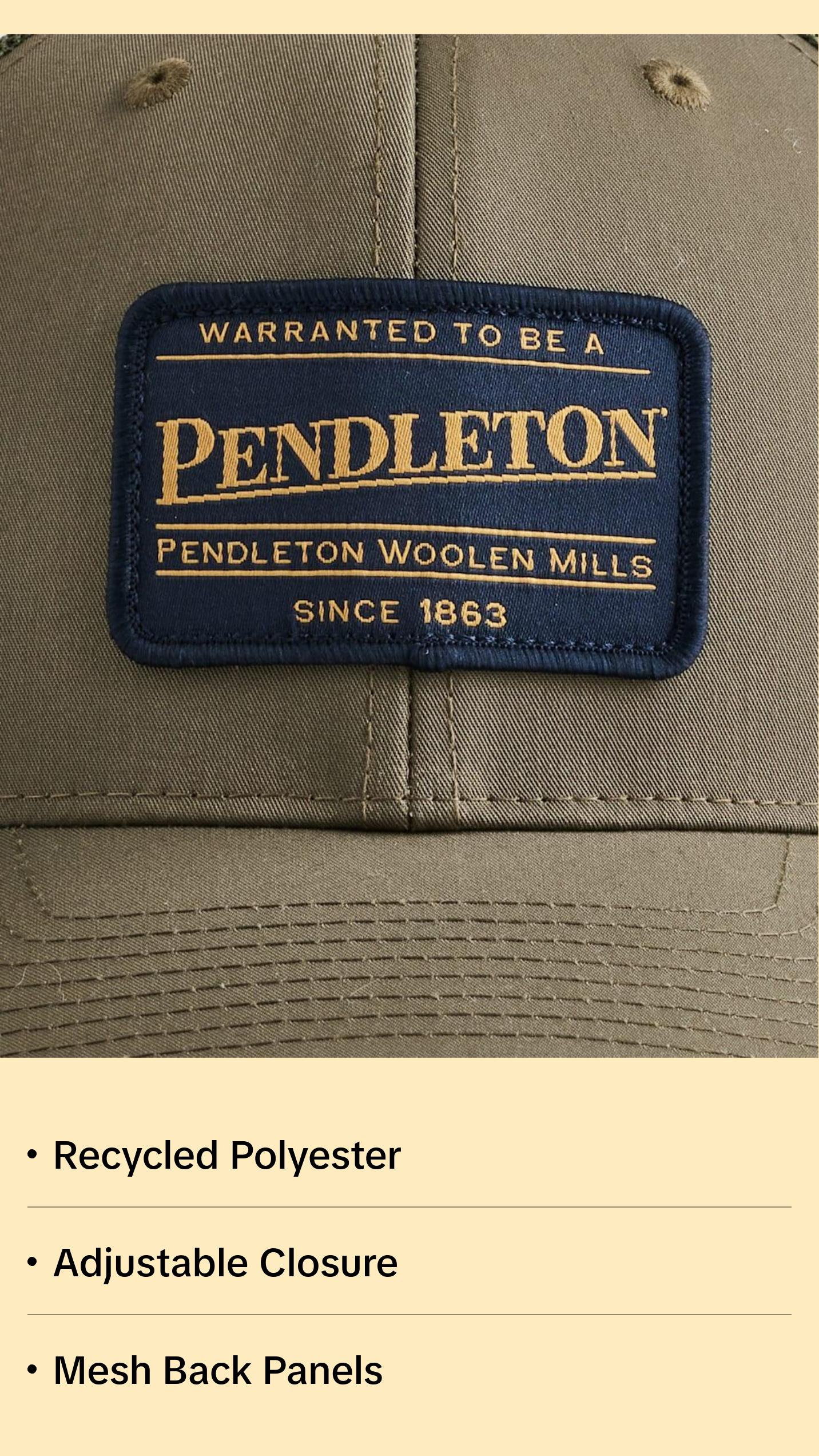Pendleton Classic Patch Trucker Hat Loden