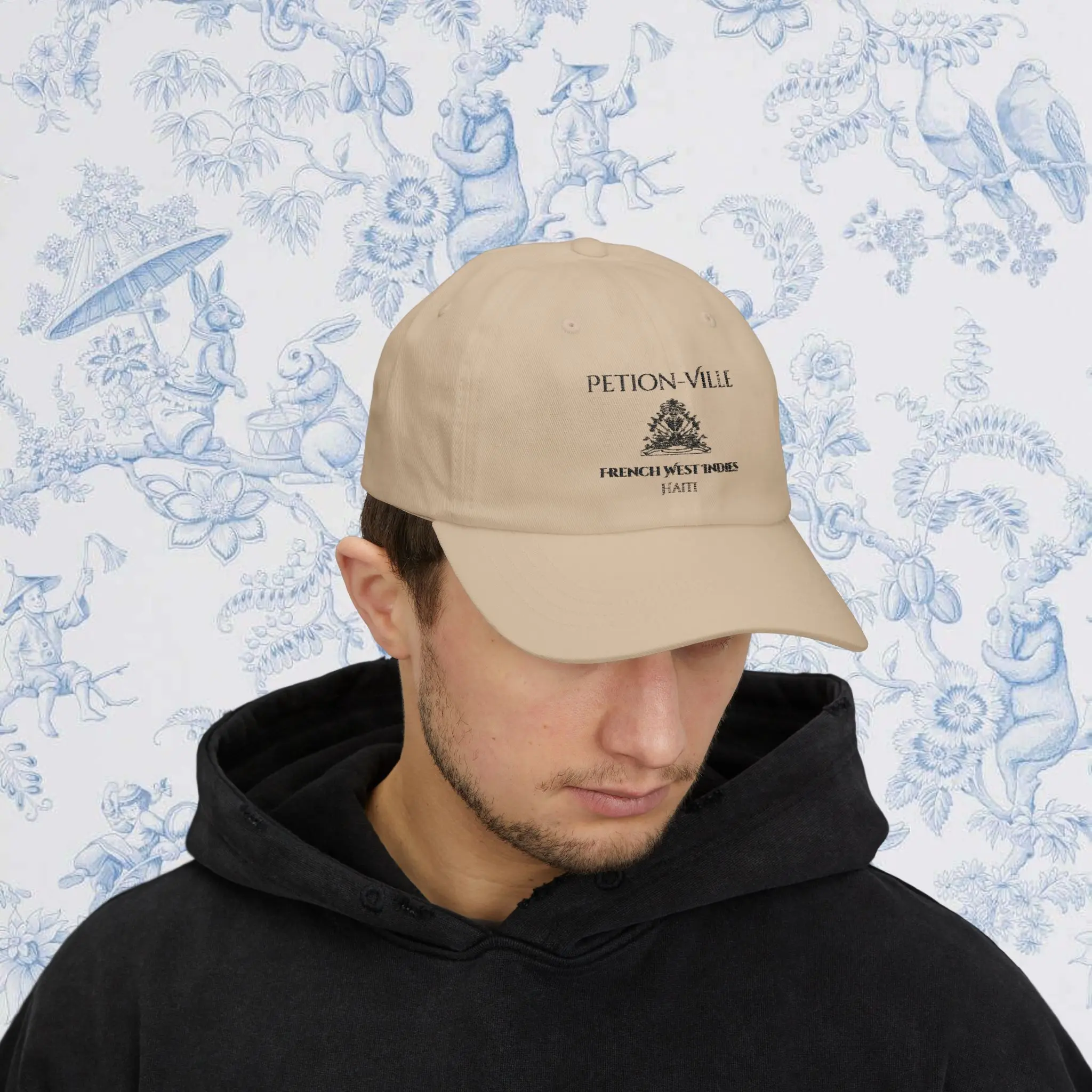 Embroidered Classic Dad Cap, Haiti Hat, Petion Ville French West Indies, Baseball Cap, Dad Hat, Unisex Fashion Accessories, Summer Hat,