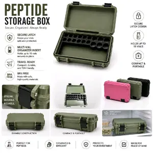 Storage Organizer Travel Case for 3ml & 10ml Vials Compartments