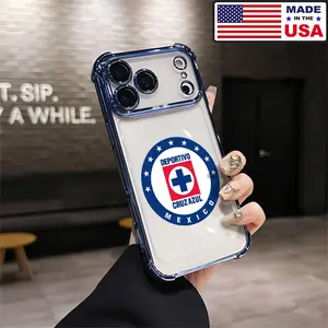 Cruz Azul Liga MX Mexican Soccer Aesthetic Design Pattern Casing For iPhone 17 16 15 14 13 12 Samsung 22 23 24 25 Plus Pro Max Ultra Soft Silicon TPU Shockproof Protector Vintage Unique Fashion Mobile Phone Case