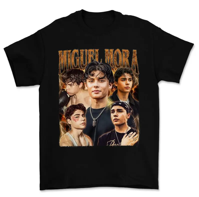 Miguel Mora Graphic T-Shirt Highlighting Stylish and Iconic
