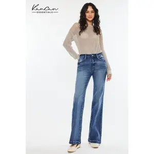 SUNRISE HIGH RISE WIDE LEG FLARE JEANS