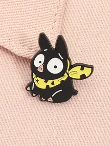 Ranma 1/2 Japanese Anime Enamel Pin Cartoon Black Pig Character Manga Alloy Brooch Clip Lapel Backpack Badge Fashion Jewelry Accessories Gift for Friends Jewellery
