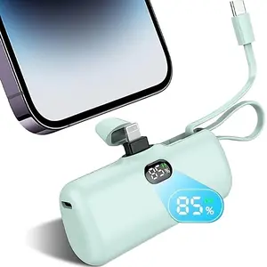 Portable Charger Power Bank,5000mAh Fast Charging Battery Pack Compatible with iPhone 16/15/14/13, Samsung S24/23, Google Pixel, Moto, Android Phone