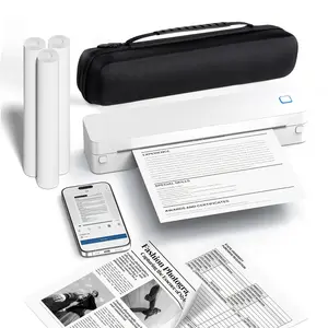 Portable A4 Thermal Printer | Wireless Ink-Free Mobile Printing USB-C Rechargeable
