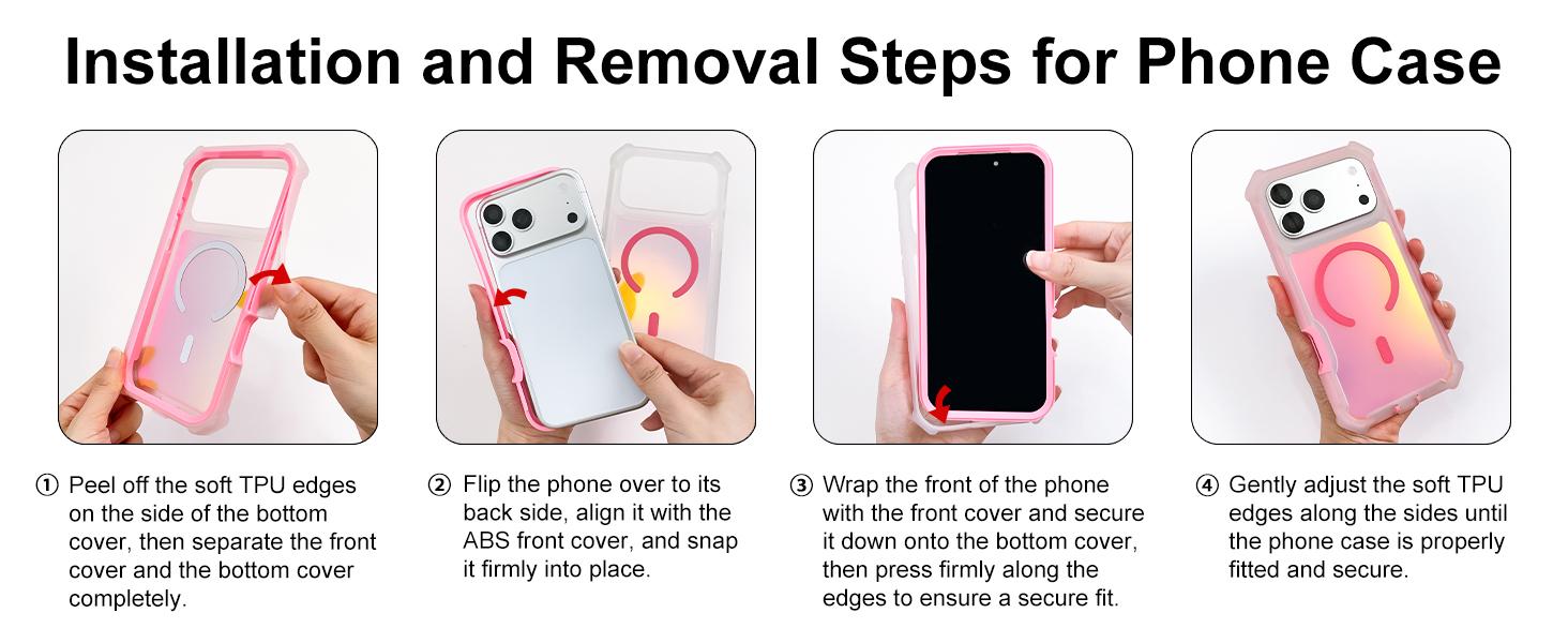 Magnetic Case For Samsung Galaxy S26 S25 S24 S23 S22 Ultra Plus, MagSafe Wireless Charge Shockproof Cover Color Changing Laser Dazzling Magnetic Phone Case#MothersDayGift #GiftsForHer