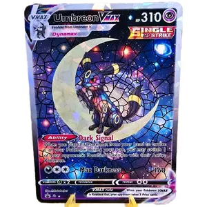 Umbreon VMAX Celestial Moon Custom Card | Shattered Glass Holo