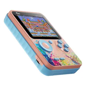 Retro Games 500 Games Portable Handheld Console with Vibrant Colors and Classic Game Selection