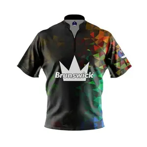 Brunswick Rainbow Gradient Xpress Ship Rocket Bowling Jersey