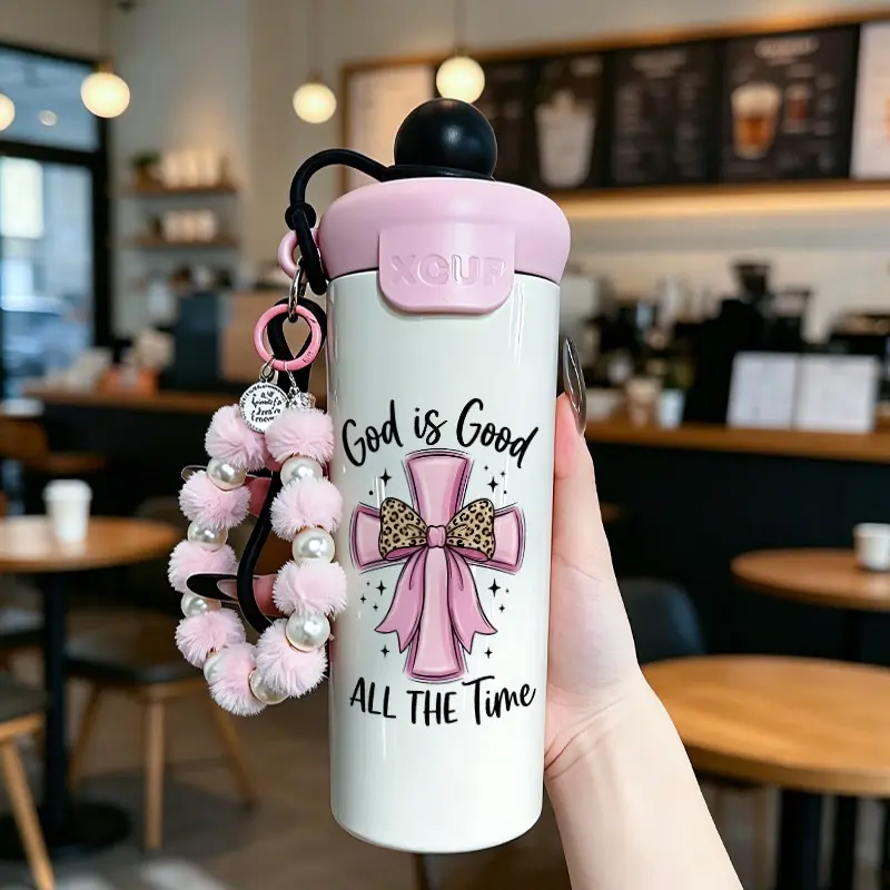 600ML Stainless Steel Insulated Tumbler, Leak-Proof Travel Cup, Fashionable Gift for Women, Home & Office Use, Keeps Cold & Hot