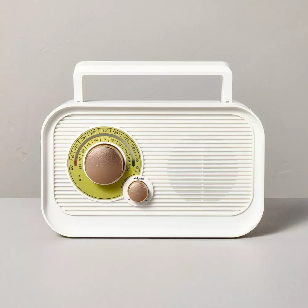 Portable Radio Sour Cream/Brass - Hearth & Hand with Magnolia