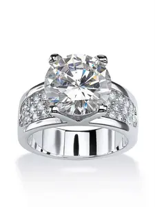 1 PC Glamorous Cubic Zirconia Ring For Women For Valentine's Day Gift Wedding Party Jewelry