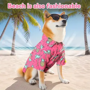 Pet Dog Summer Sun Protection Clothing Quick-Drying Breathable Beach Clothes Holiday Supplies Beach